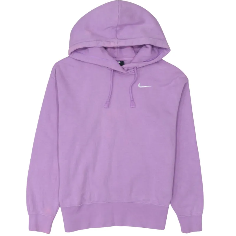 Nike 90's Swoosh Pullover Hoodie Small Pink sold by Vintage Club