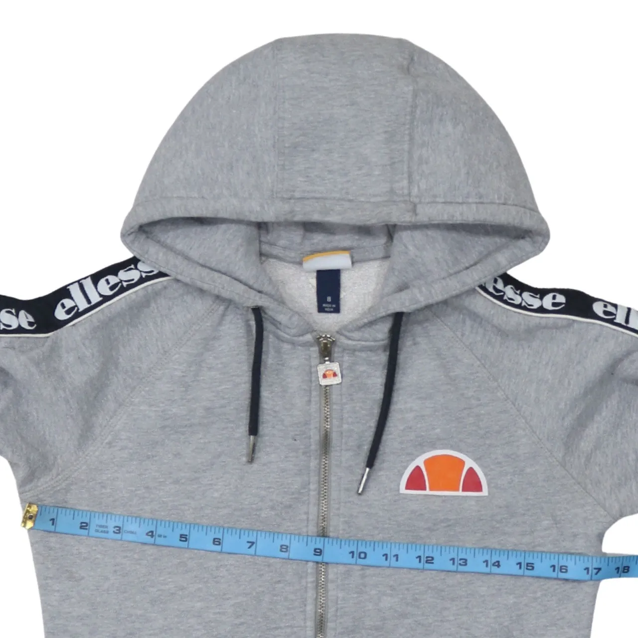 Ellesse 90's Sportswear Full Zip Up Hoodie XSmall Grey sold by Vintage Club product image thumbnail 5