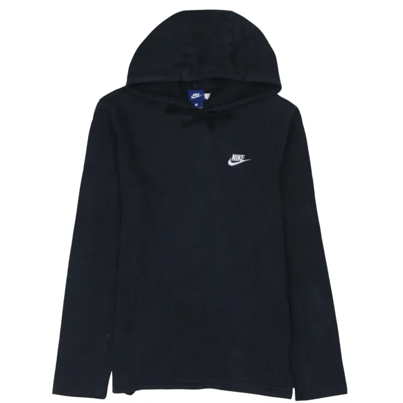 Nike 90's Swoosh Pullover Hoodie Small Black sold by Vintage Club