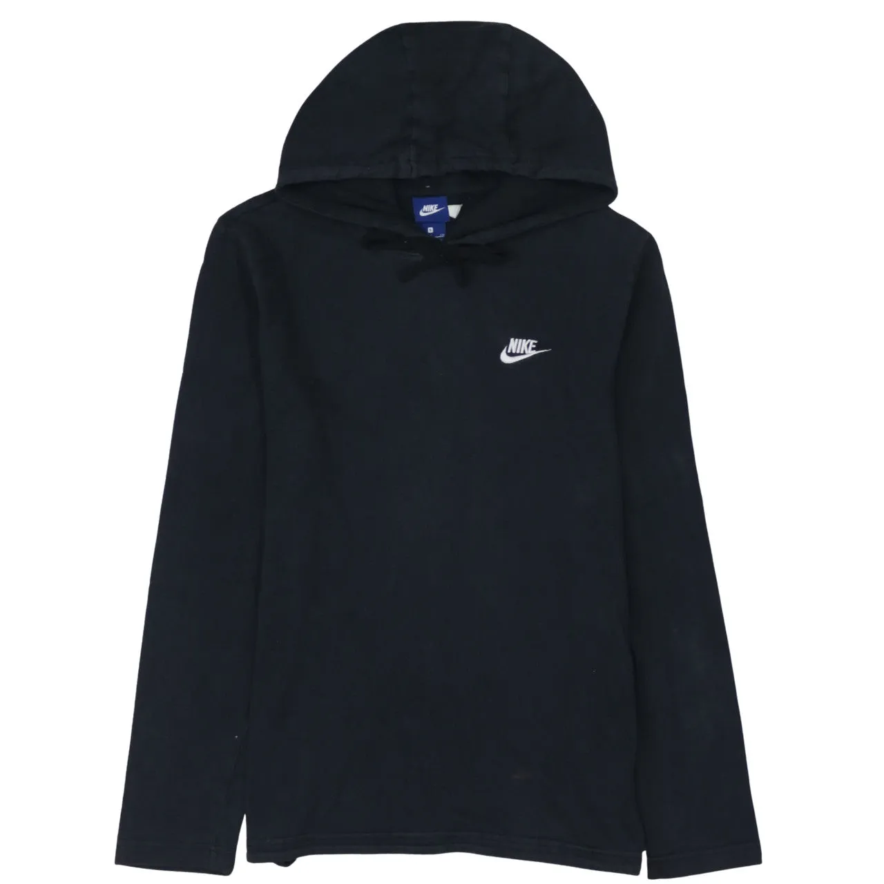 Nike 90's Swoosh Pullover Hoodie Small Black sold by Vintage Club