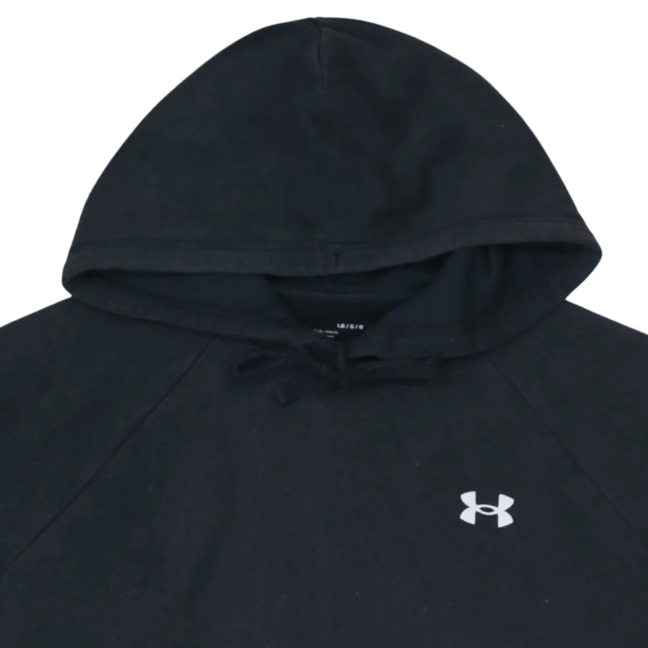 Under Armour 90's Drawstring Pockets Pullover Hoodie Large Black sold by Vintage Club product image thumbnail 3