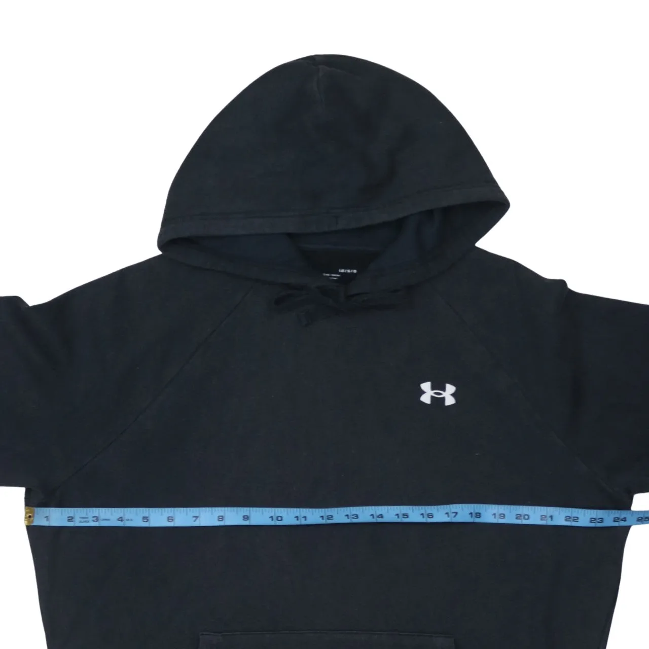 Under Armour 90's Drawstring Pockets Pullover Hoodie Large Black sold by Vintage Club product image thumbnail 5