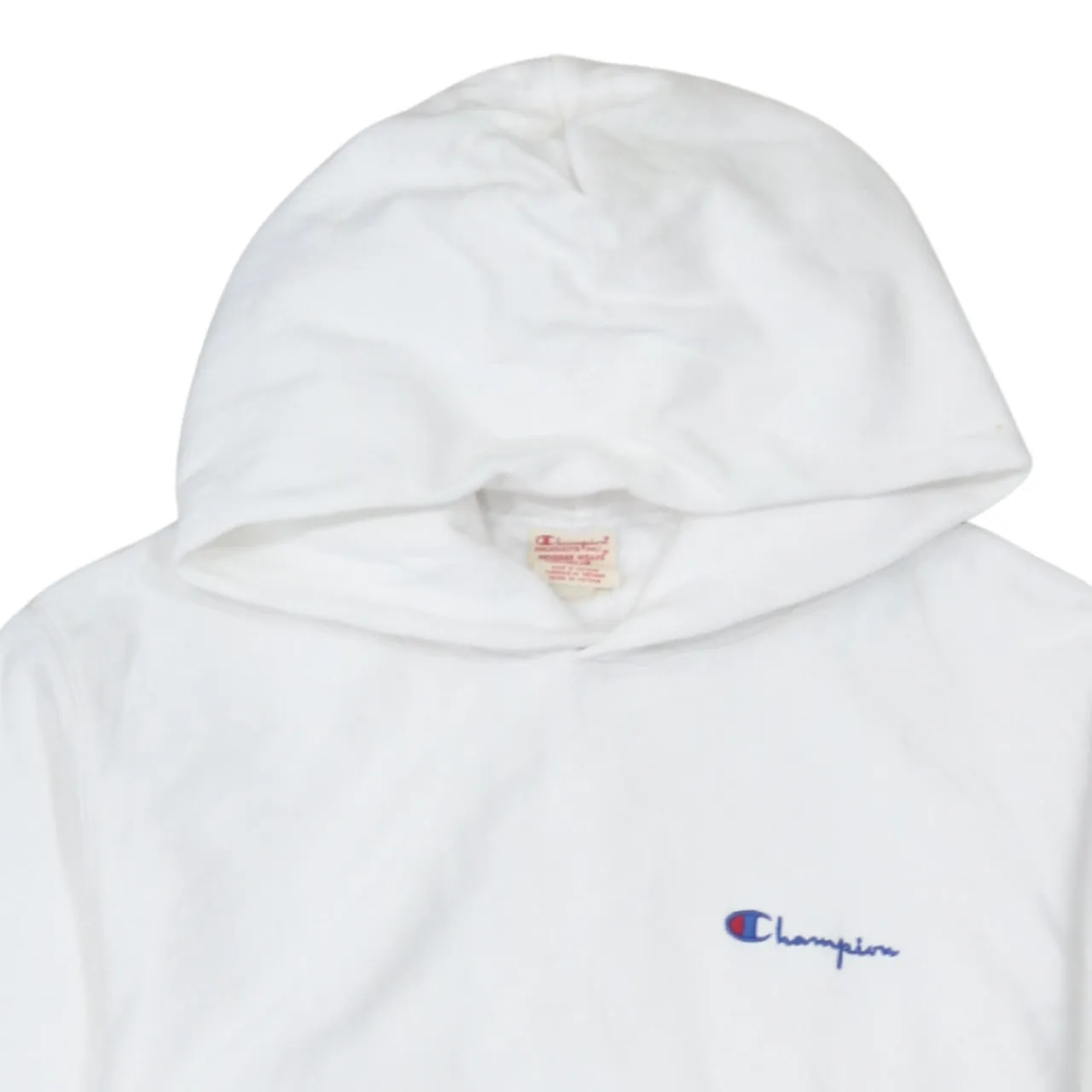 Champion 90's Drawstring Pockets Pullover Hoodie Small White sold by Vintage Club product image thumbnail 3