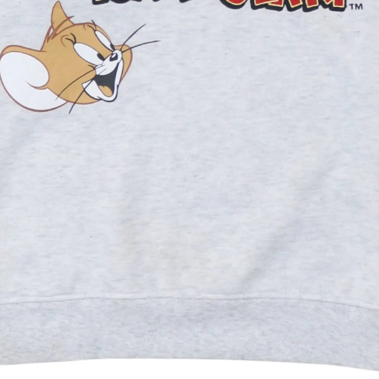 Tom And Jerry Light Grey Sweatshirt Women’s XSmall Printed Graphic V Neck Primark Pullover Top sold by Vintage Club product image thumbnail 4
