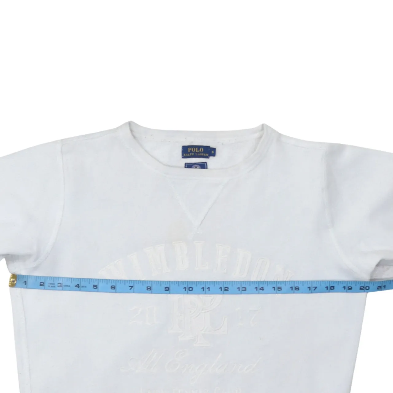 Polo Ralph Lauren 90's Lightweight Crew Neck Sweatshirt Small White sold by Vintage Club product image thumbnail 5