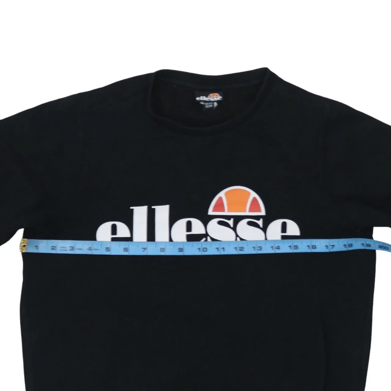 Ellesse 90's Spellout Crew Neck Sweatshirt Medium Black sold by Vintage Club product image thumbnail 5