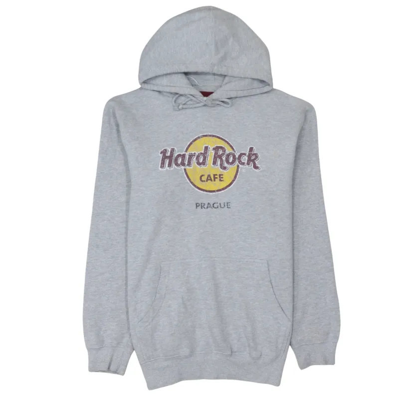 Hard Rock Cafe 90's Spellout Pullover Hoodie Large Grey sold by Vintage Club