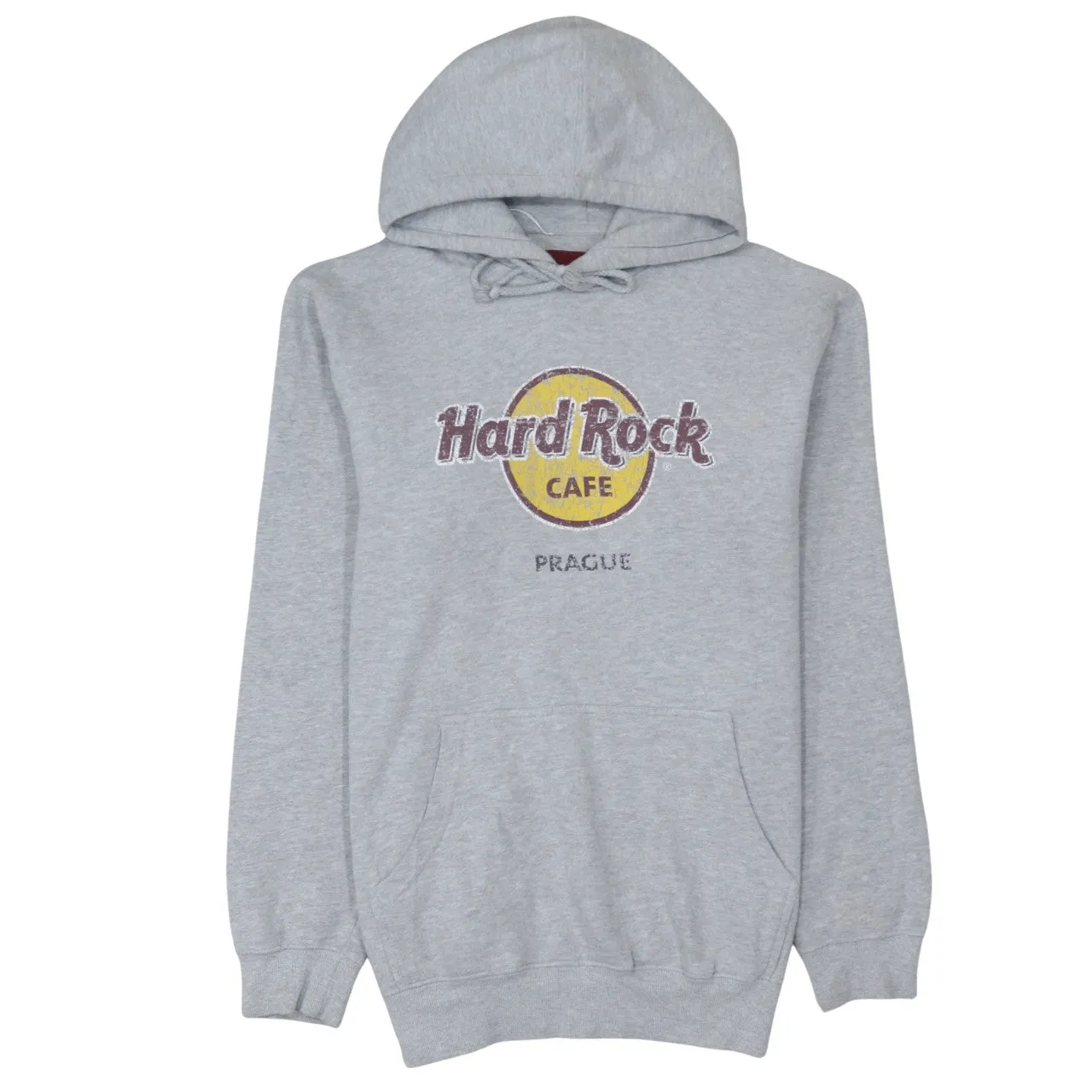 Hard Rock Cafe 90's Spellout Pullover Hoodie Large Grey sold by Vintage Club