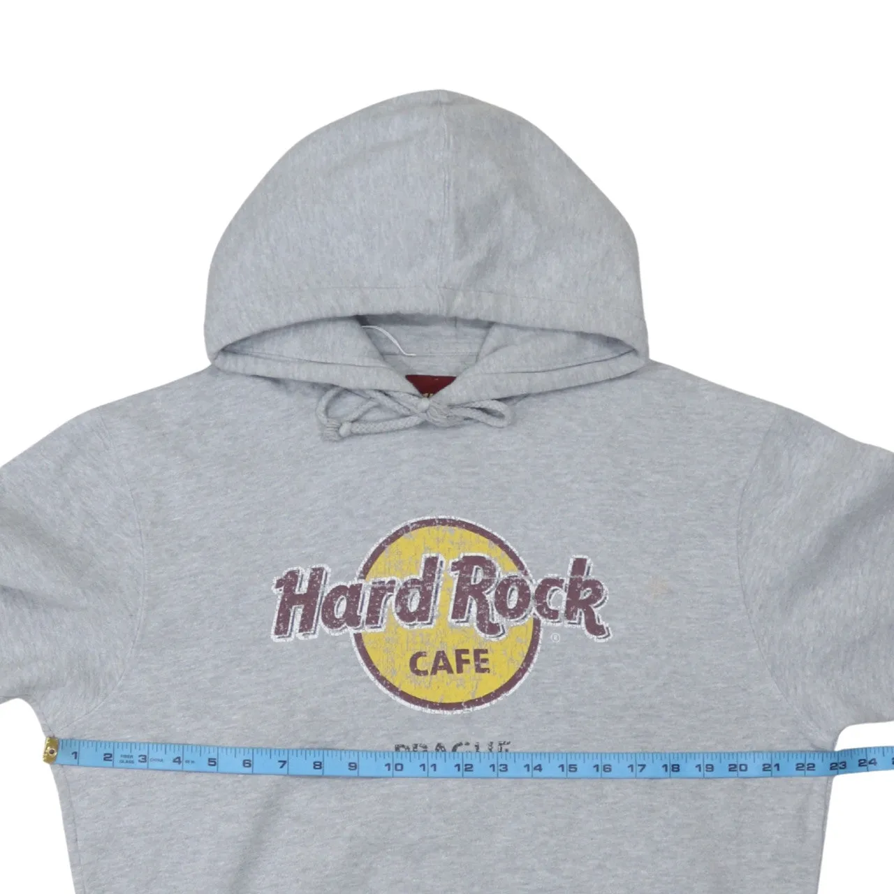 Hard Rock Cafe 90's Spellout Pullover Hoodie Large Grey sold by Vintage Club product image thumbnail 5