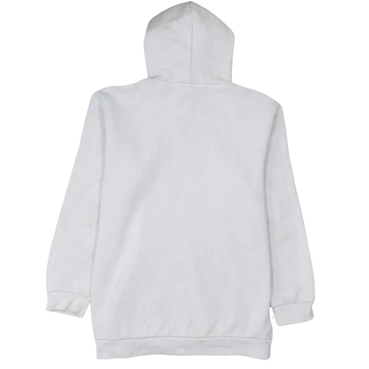 Adidas 90's Drawstring Pockets Pullover Hoodie Large White sold by Vintage Club product image thumbnail 2
