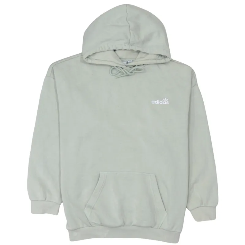 Adidas 90's Drawstring Pockets Pullover Hoodie Medium Green sold by Vintage Club