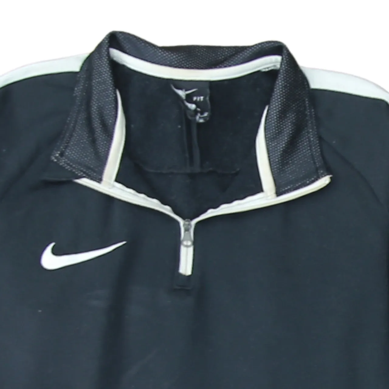 Nike 90's Swoosh Quarter Zip Sweatshirt Small Black sold by Vintage Club product image thumbnail 3