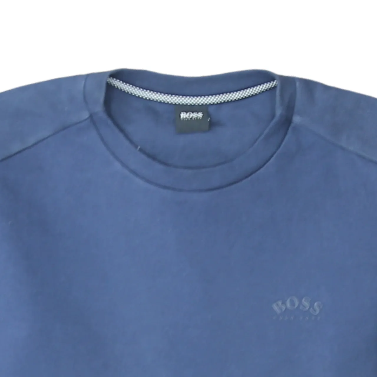 HUGO BOSS 90's Lightweight Crew Neck Sweatshirt Medium Navy Blue sold by Vintage Club product image thumbnail 3
