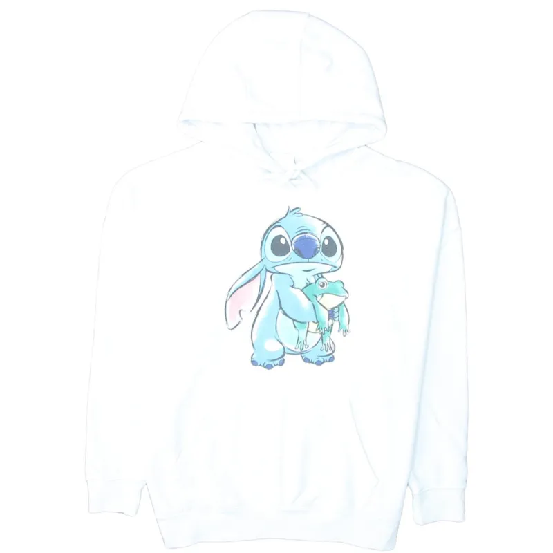 Disney 90's Stitch Pullover Hoodie XSmall White sold by Vintage Club