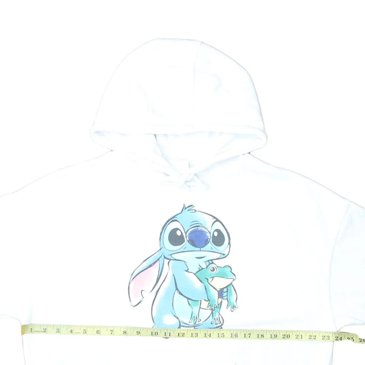 Disney 90's Stitch Pullover Hoodie XSmall White sold by Vintage Club product image thumbnail 5