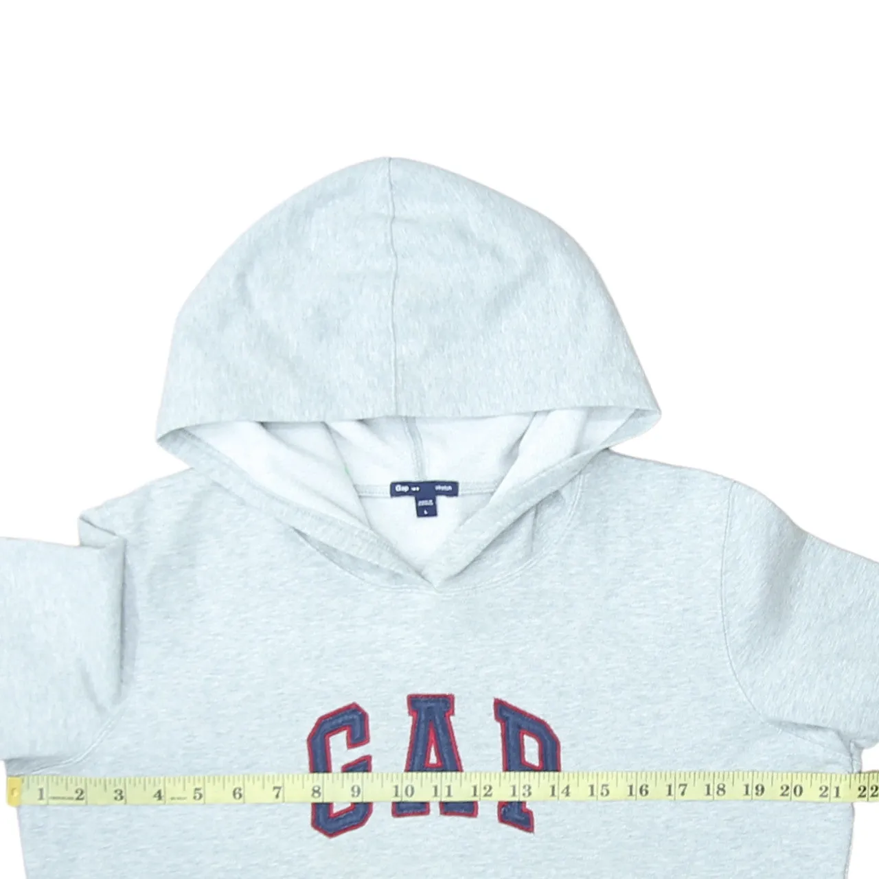 Gap 90's Spellout Pullover Hoodie Large Grey sold by Vintage Club product image thumbnail 5