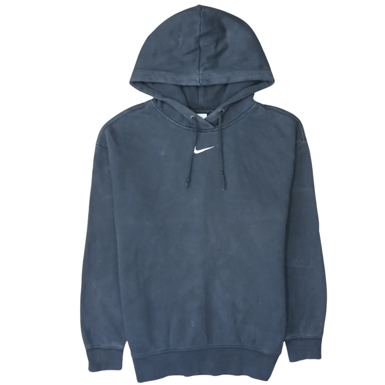 Nike 90's Center Middle Swoosh Pullover Hoodie Small Black sold by Vintage Club