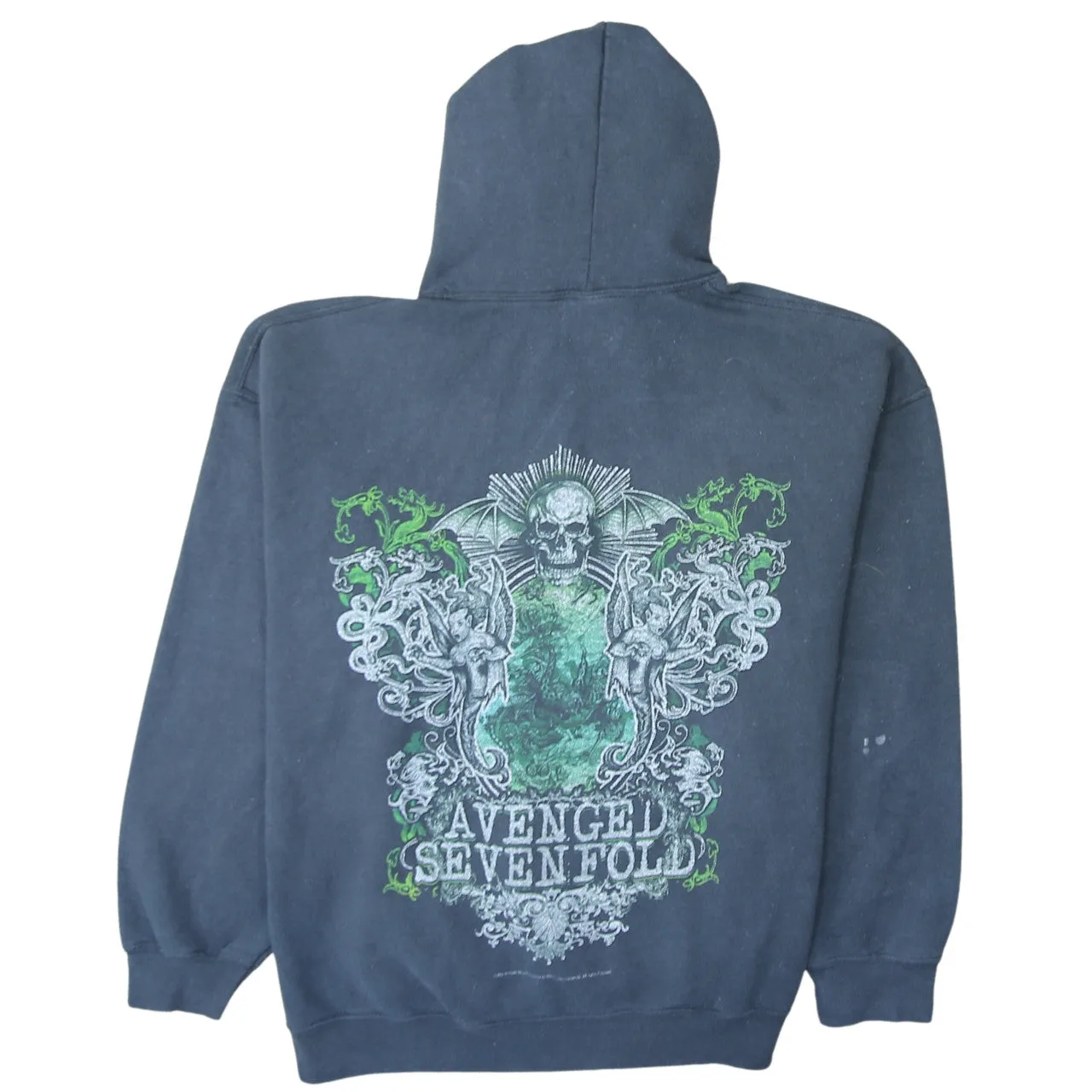 Gildan 90's Avenged Sevenfold Pullover Hoodie XLarge Black sold by Vintage Club product image thumbnail 2