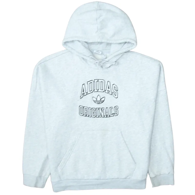 Adidas 90's Spellout Pullover Hoodie Medium Grey sold by Vintage Club