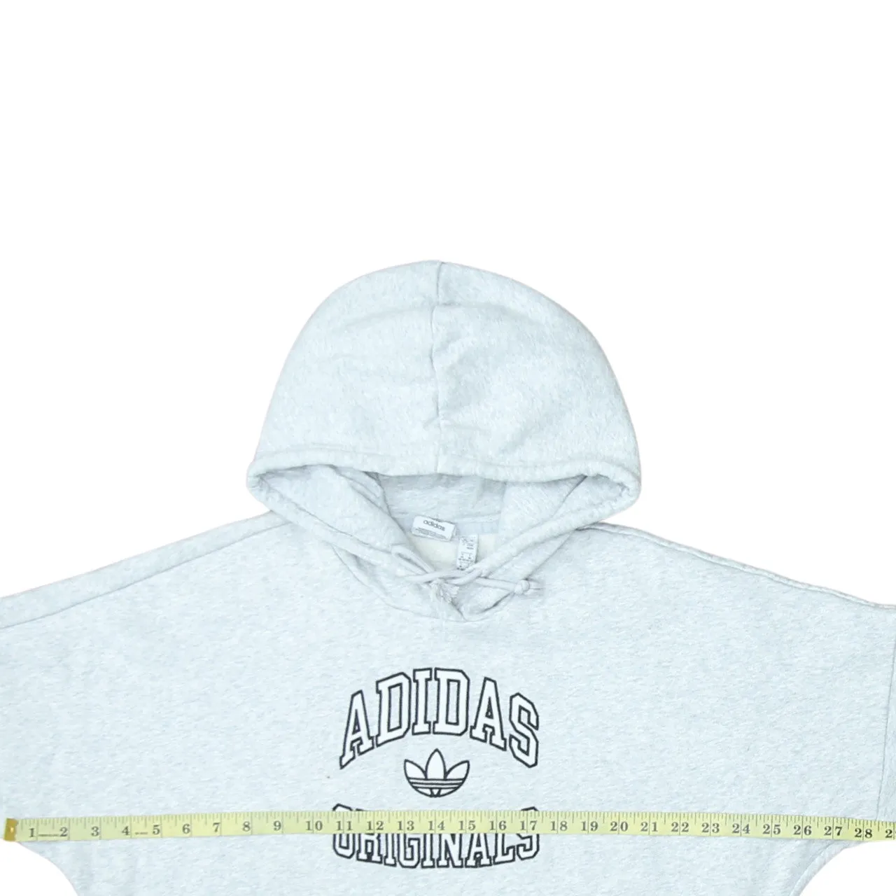 Adidas 90's Spellout Pullover Hoodie Medium Grey sold by Vintage Club product image thumbnail 5