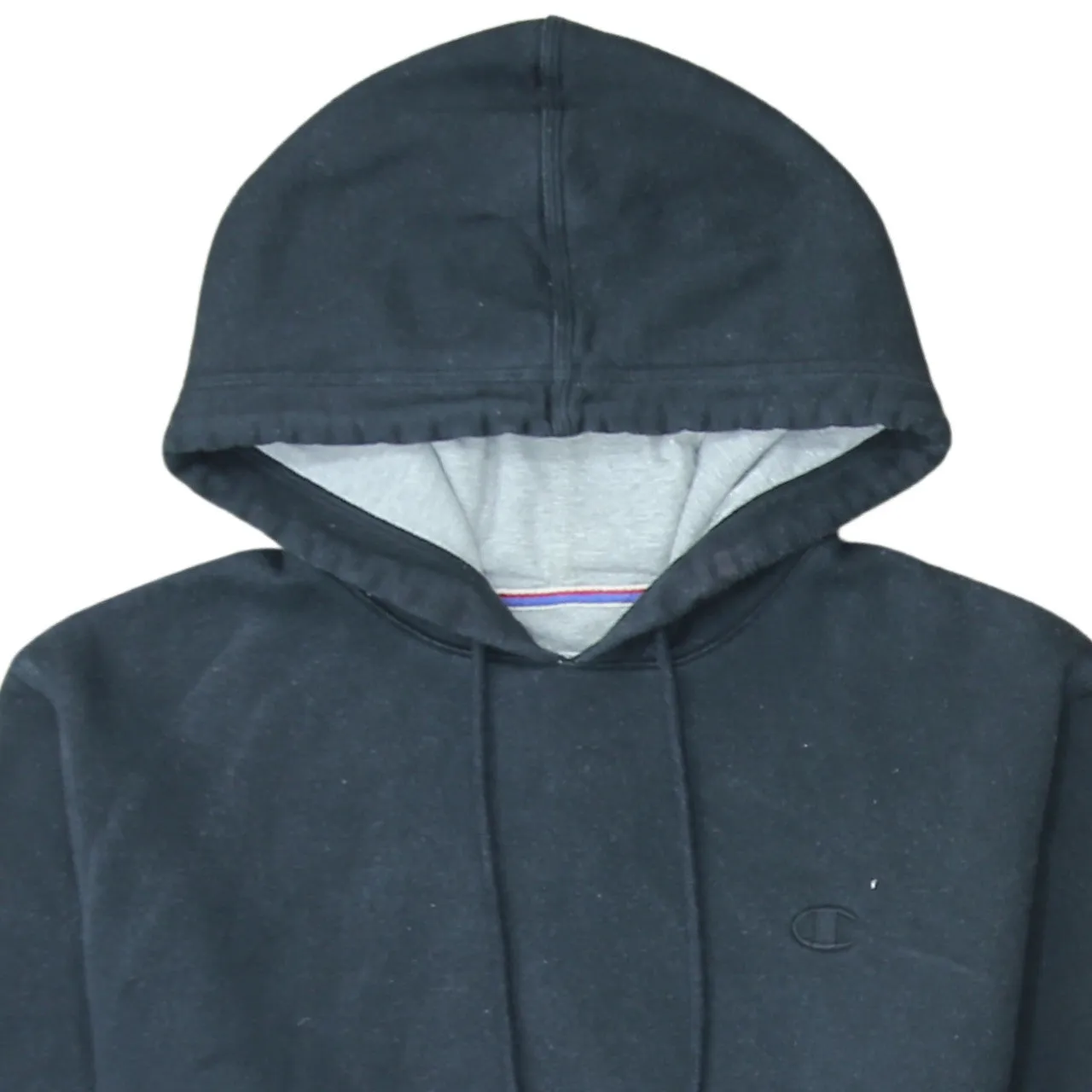 Champion Black Hoodie Men's Small Embroidered Logo Front Pocket Pullover Sweatshirt sold by Vintage Club product image thumbnail 3