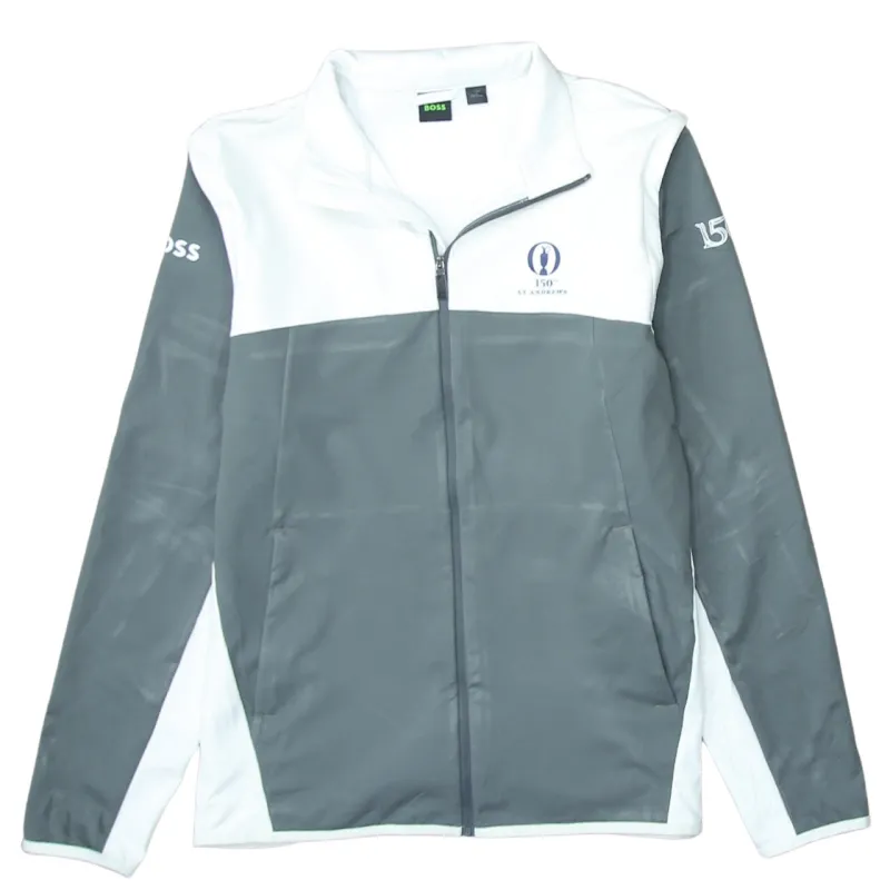 HUGO BOSS 90's Lightweight Full Zip Up Windbreaker XLarge Green made by Hugo Boss