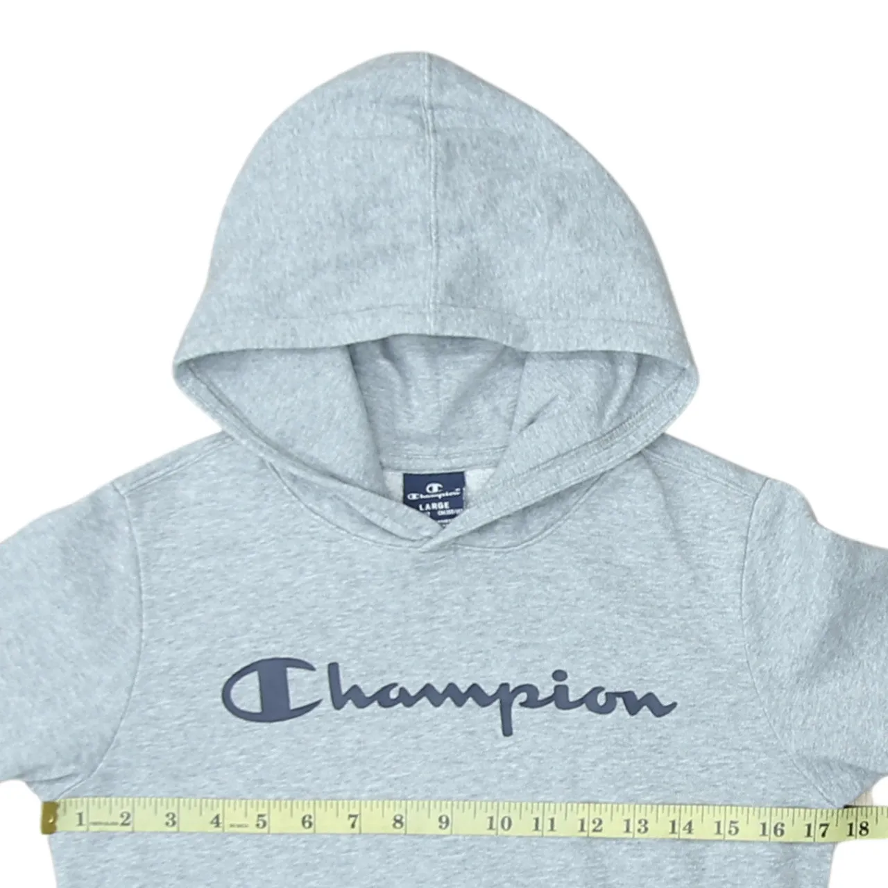 Champion 90's Spellout Pullover Hoodie Large Grey sold by Vintage Club product image thumbnail 5