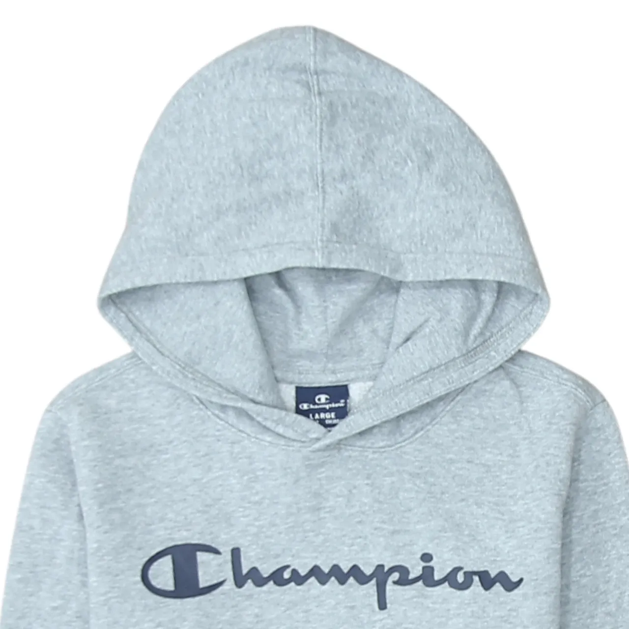 Champion 90's Spellout Pullover Hoodie Large Grey sold by Vintage Club product image thumbnail 3