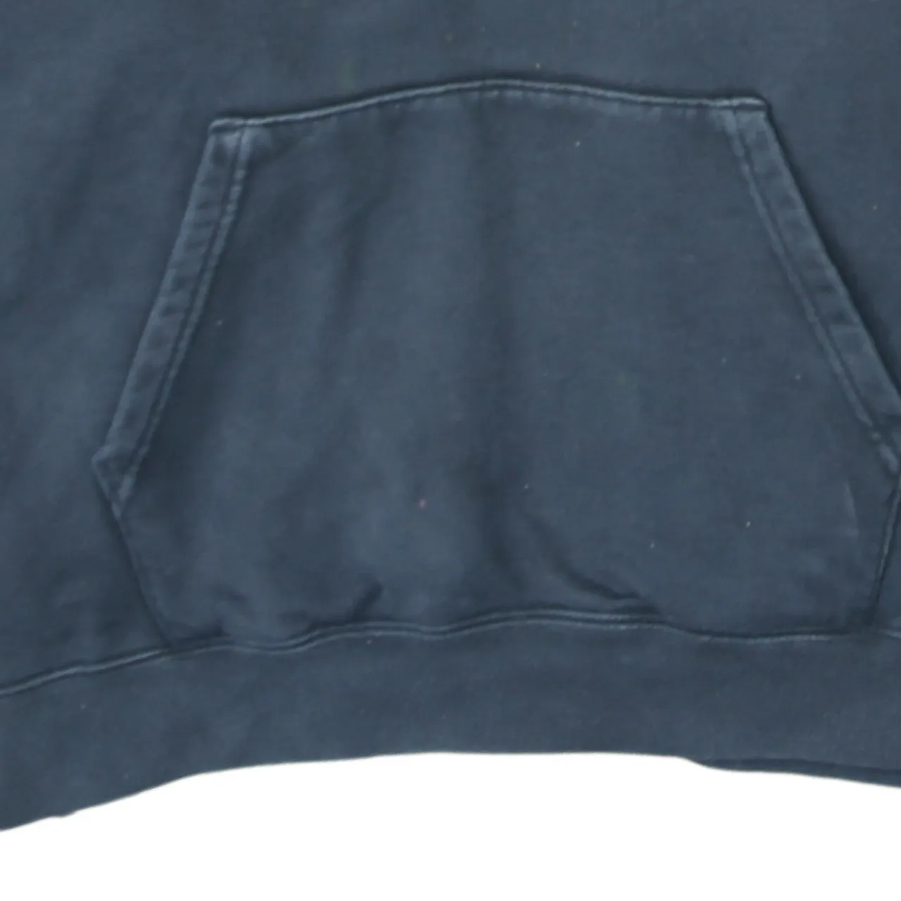 Adidas Faded Black Hoodie Men's Large Small Trefoil Logo Front Pocket Pullover Sweatshirt sold by Vintage Club product image thumbnail 4