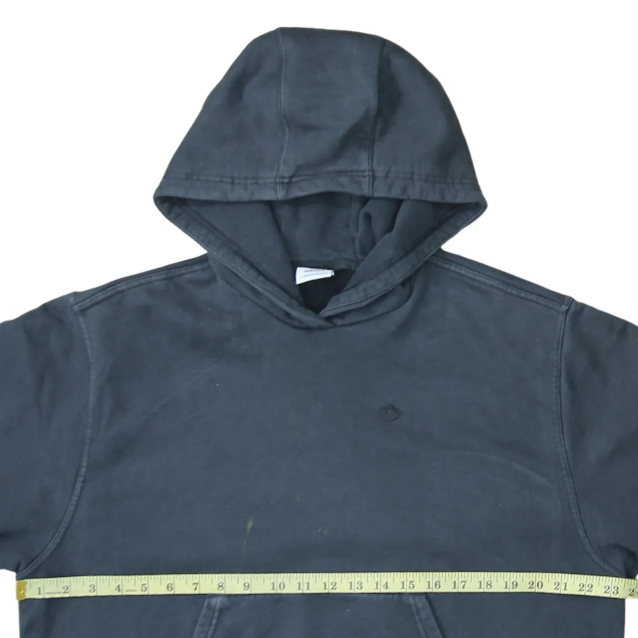 Adidas Faded Black Hoodie Men's Large Small Trefoil Logo Front Pocket Pullover Sweatshirt sold by Vintage Club product image thumbnail 5