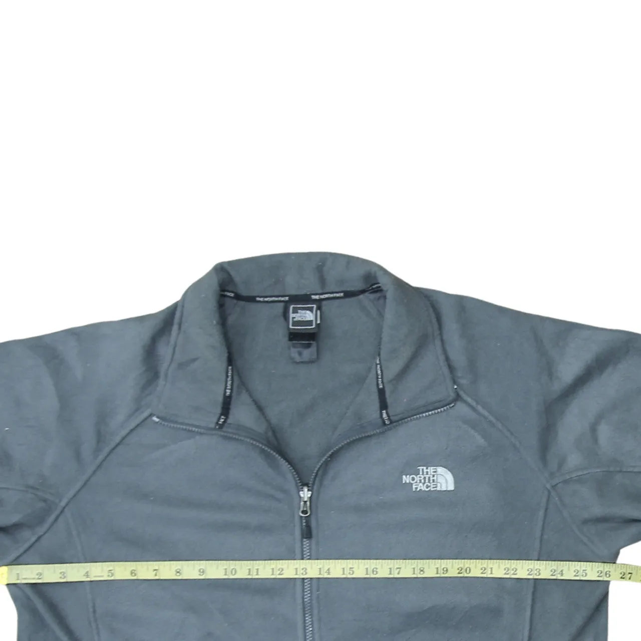 The North Face Dark Grey Fleece Jacket Men's XLarge Embroidered Chest Logo Full Zip Outerwear sold by Vintage Club product image thumbnail 5
