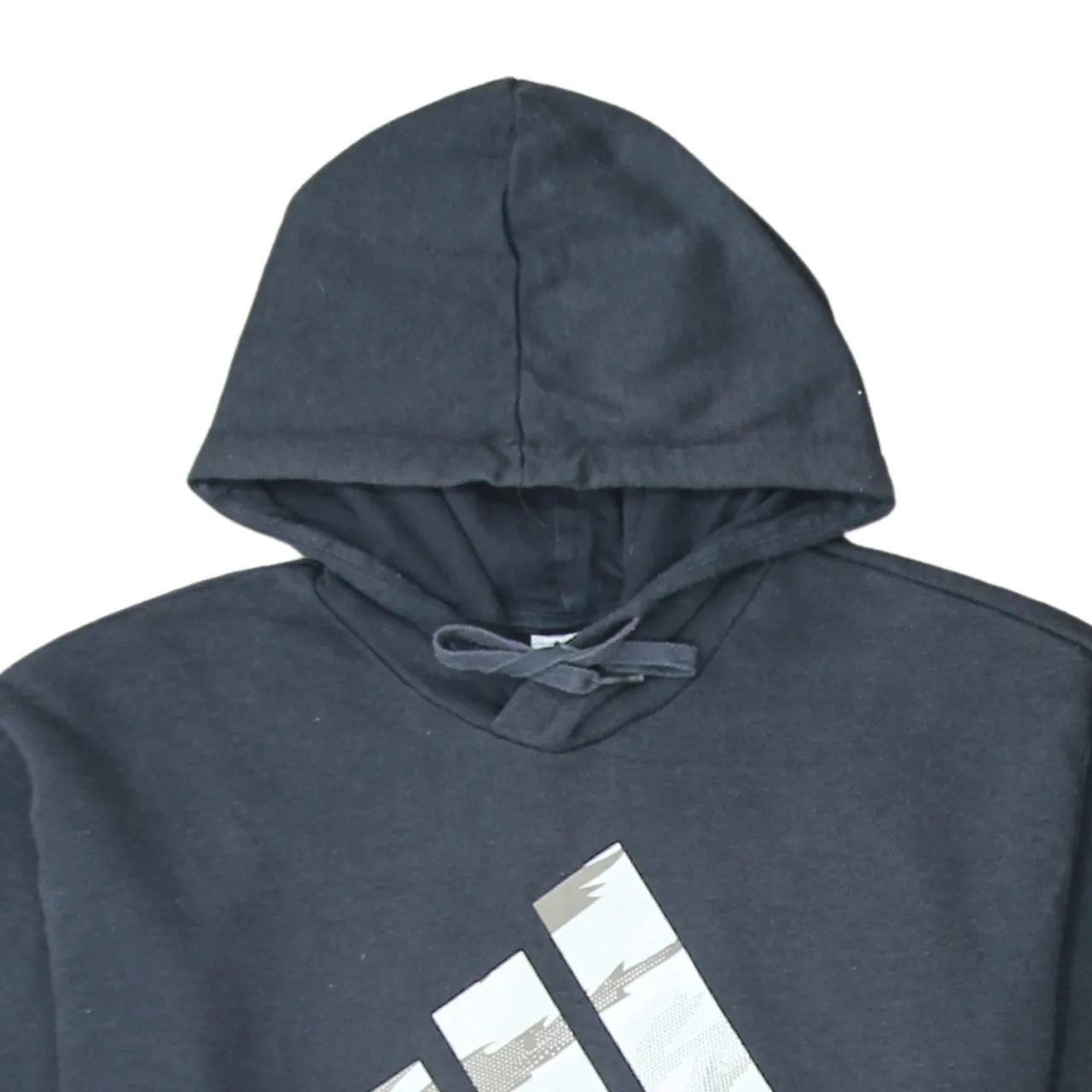 Adidas 90's Spellout Pullover Hoodie Large Black sold by Vintage Club product image thumbnail 3