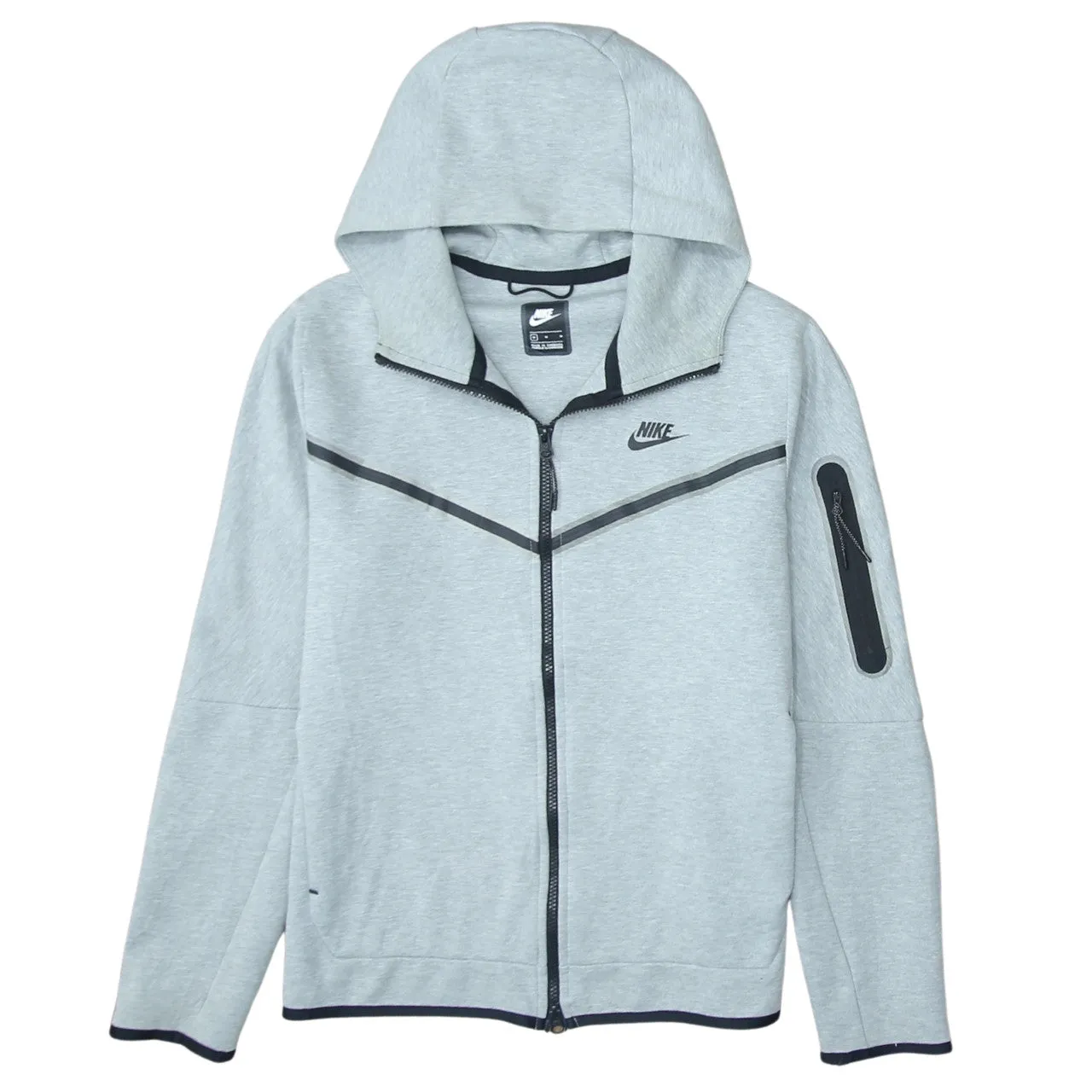 Nike 90's Swoosh Full Zip Up Hoodie Medium Grey sold by Vintage Club