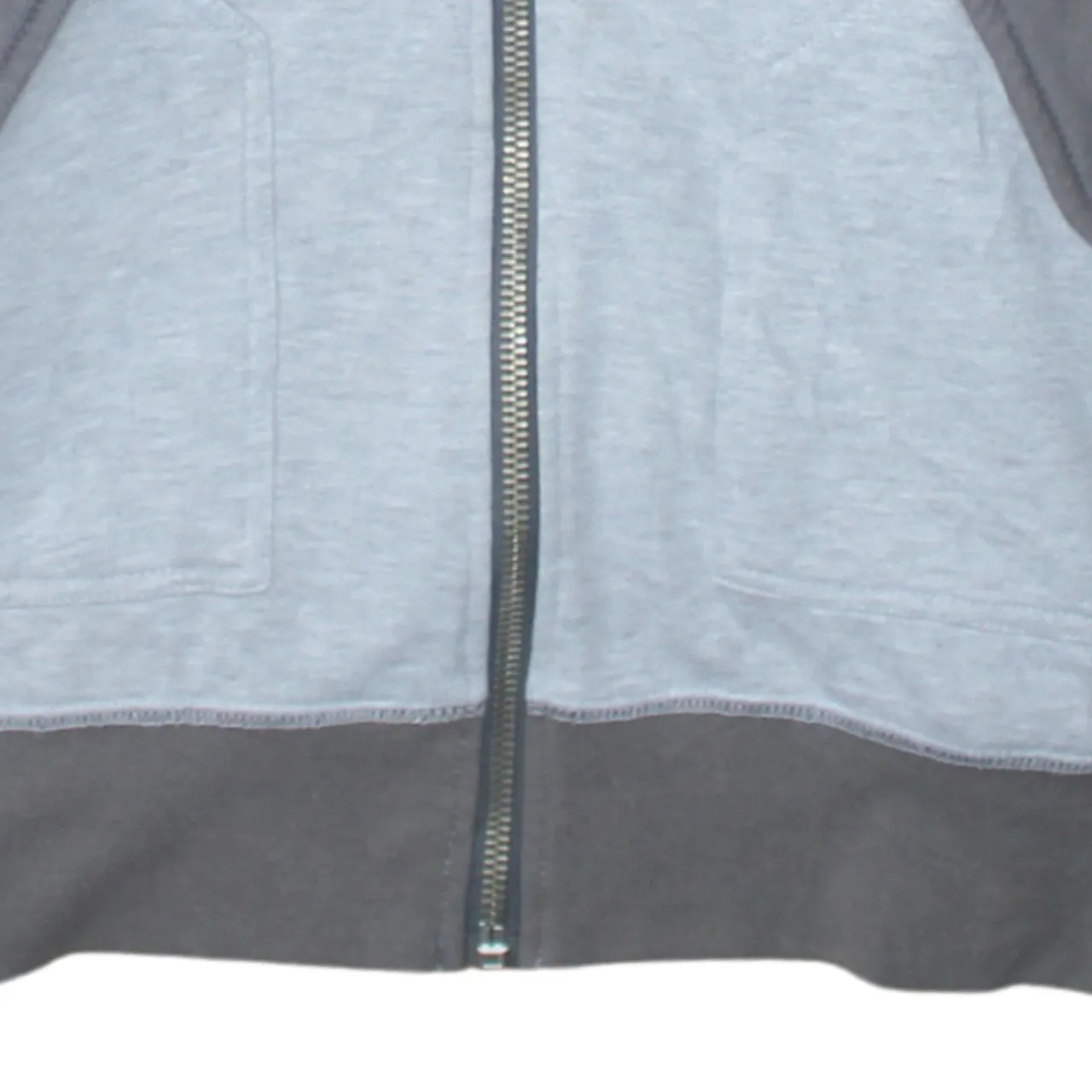 Lee Cooper Light Grey Zip Hoodie Women’s Large Embroidered Chest Logo Button Pockets Sweatshirt sold by Vintage Club product image thumbnail 4
