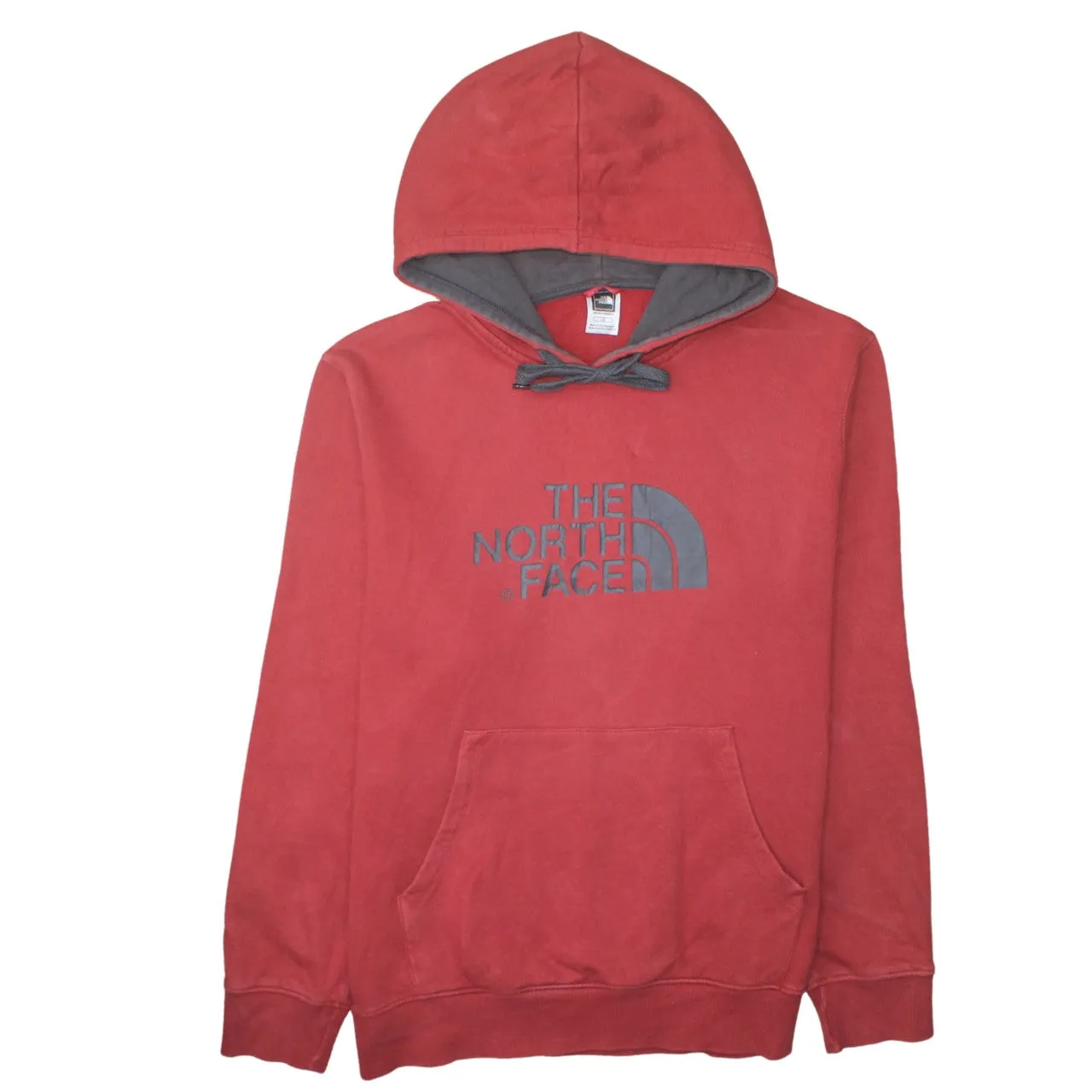 The North Face 90's Spellout Pullover Hoodie Large Red sold by Vintage Club