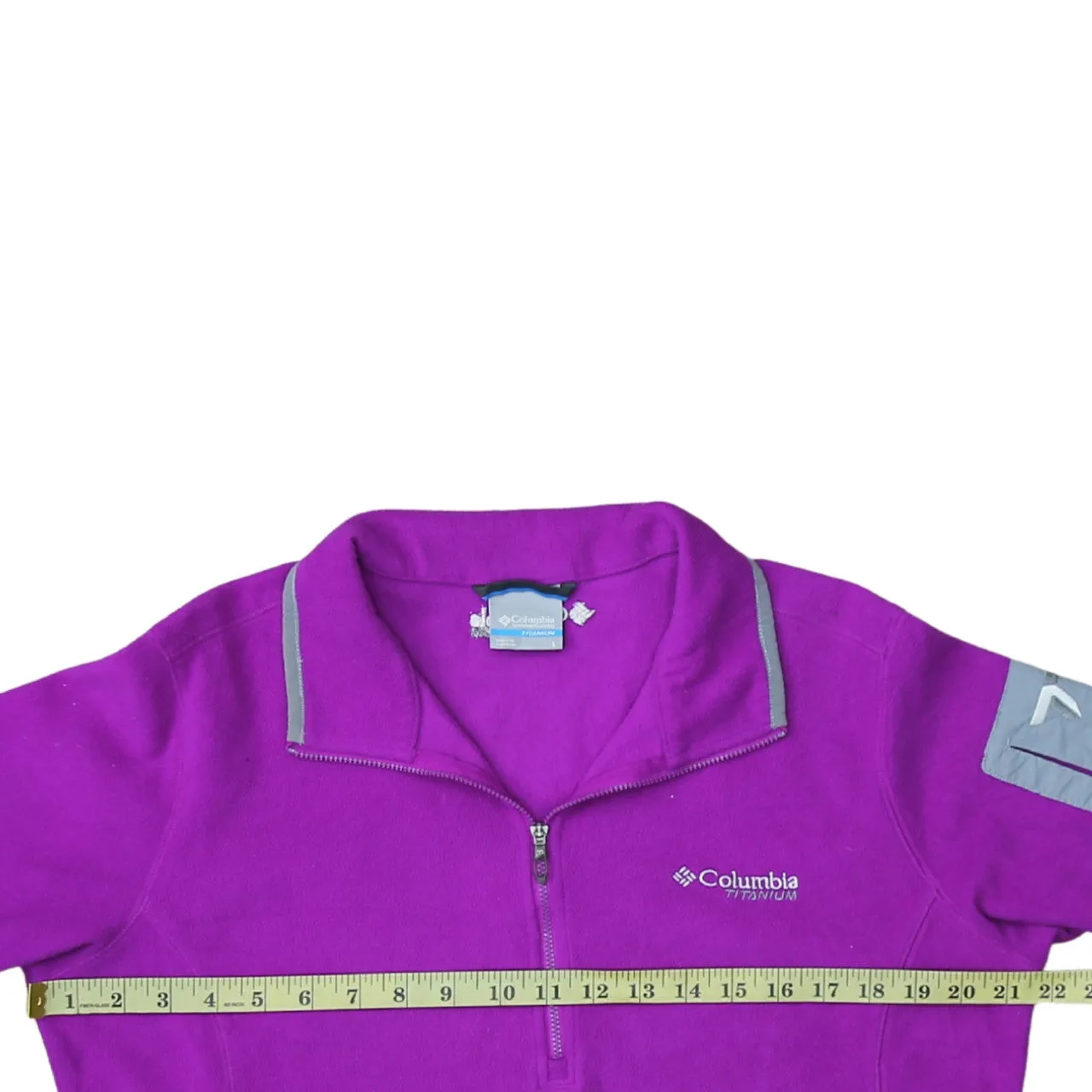 Columbia 90's Hiking Warm Quarter Zip Fleece Jumper Large Purple sold by Vintage Club product image thumbnail 5