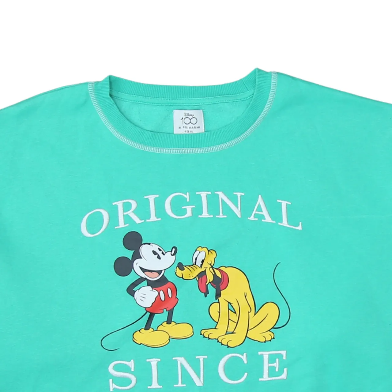 Disney 90's Mickey Mouse & Pluto Crew Neck Sweatshirt XLarge Green sold by Vintage Club product image thumbnail 3