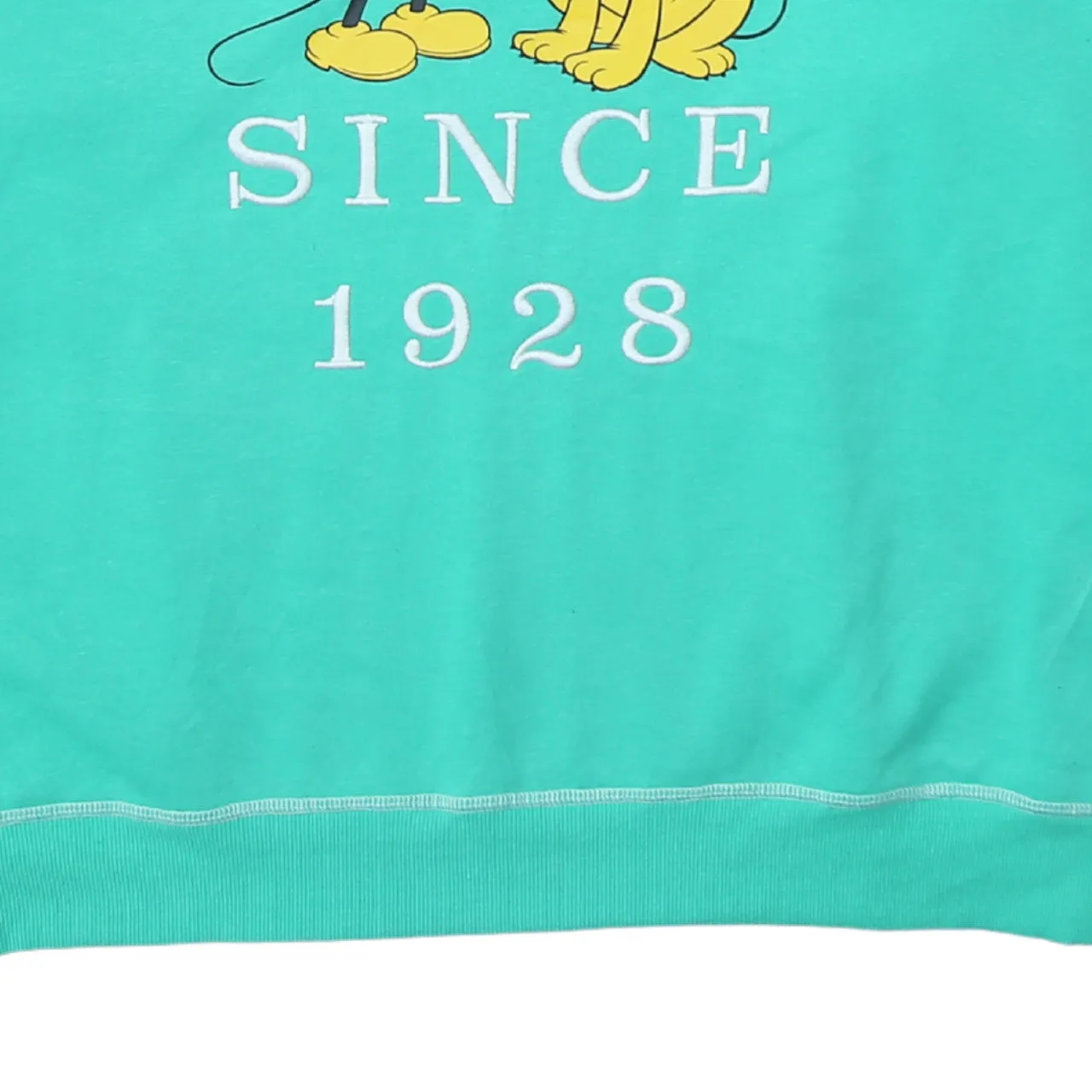Disney 90's Mickey Mouse & Pluto Crew Neck Sweatshirt XLarge Green sold by Vintage Club product image thumbnail 4