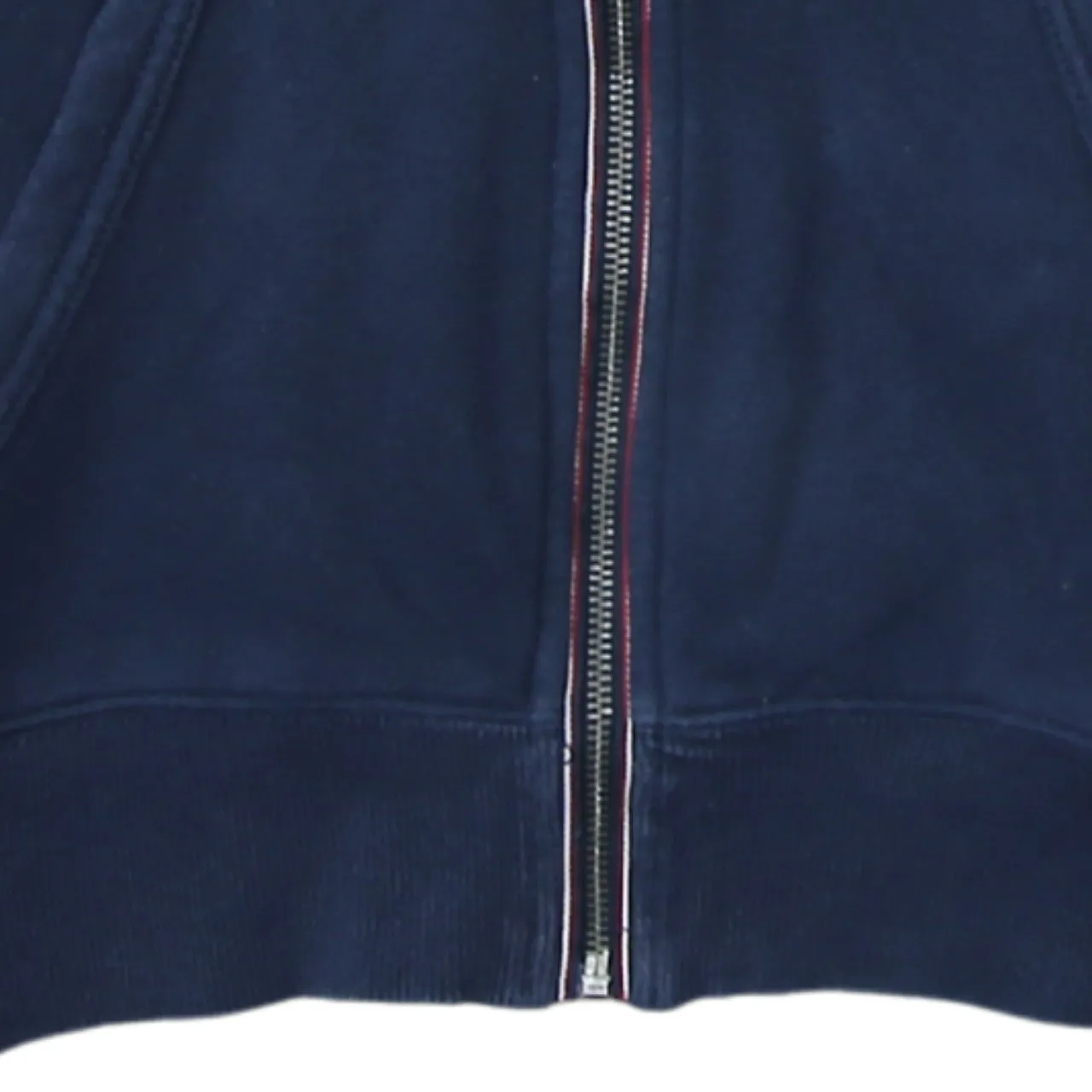 Tommy Hilfiger 90's Drawstring Pockets Full Zip Up Hoodie Small Navy Blue sold by Vintage Club product image thumbnail 4