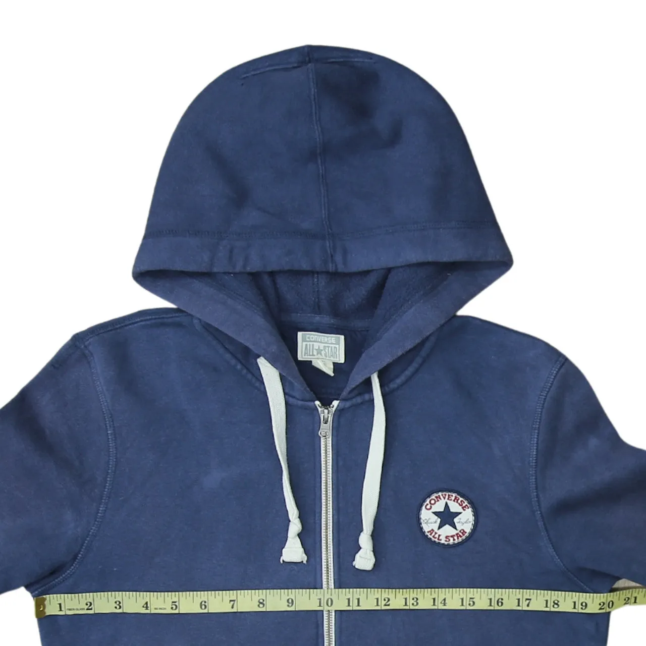 Converse All Star 90's Drawstring Pockets Full Zip Up Hoodie Large Navy Blue sold by Vintage Club product image thumbnail 5