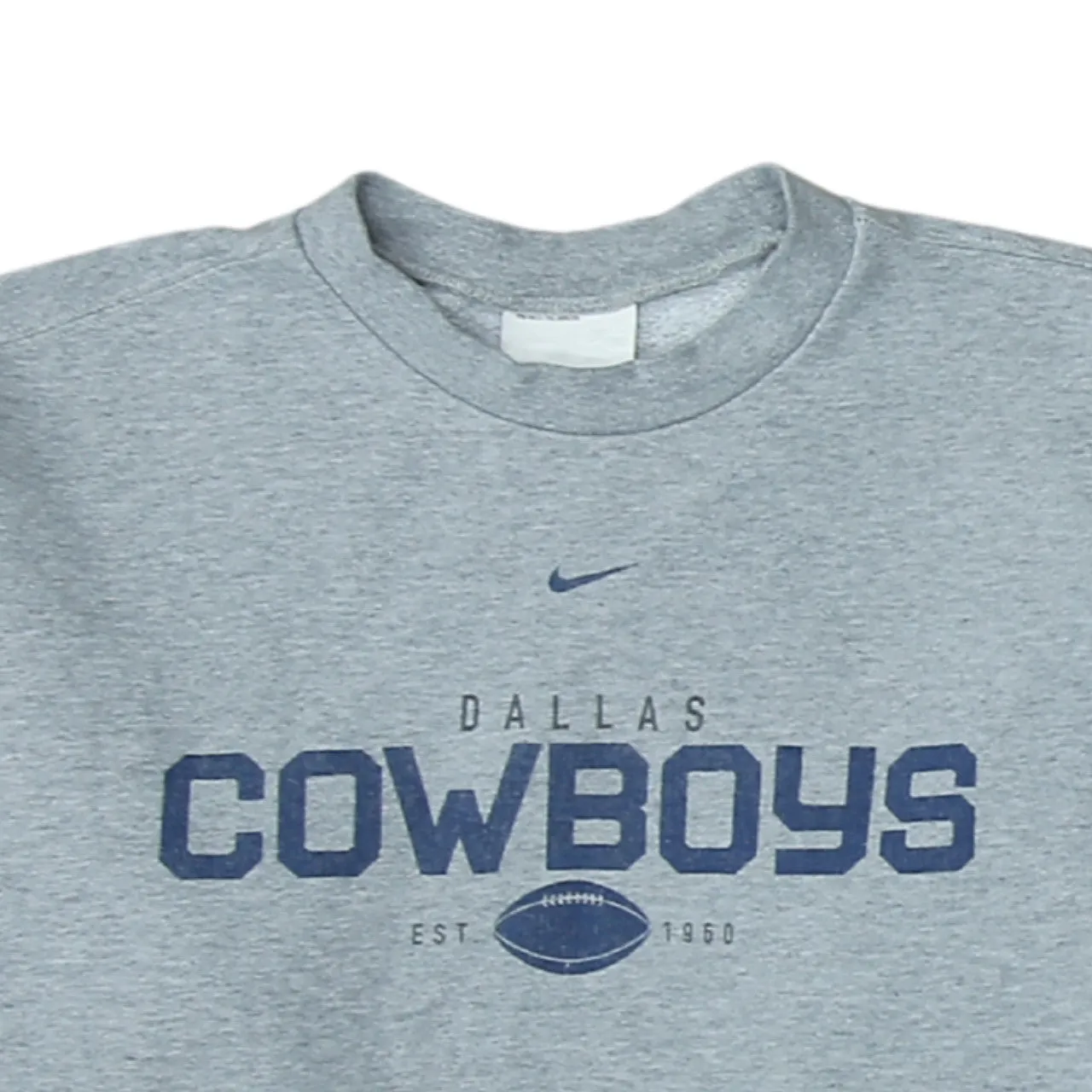 Nike 90's Center Middle Swoosh Crew Neck Sweatshirt Large Grey sold by Vintage Club product image thumbnail 3