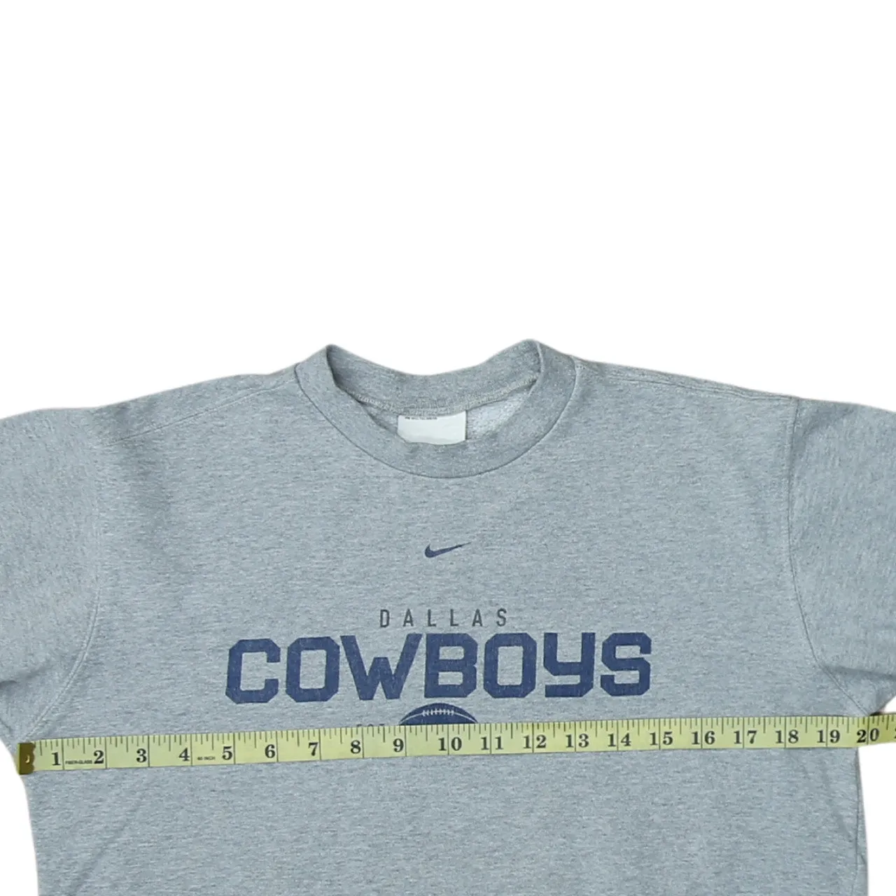 Nike 90's Center Middle Swoosh Crew Neck Sweatshirt Large Grey sold by Vintage Club product image thumbnail 5