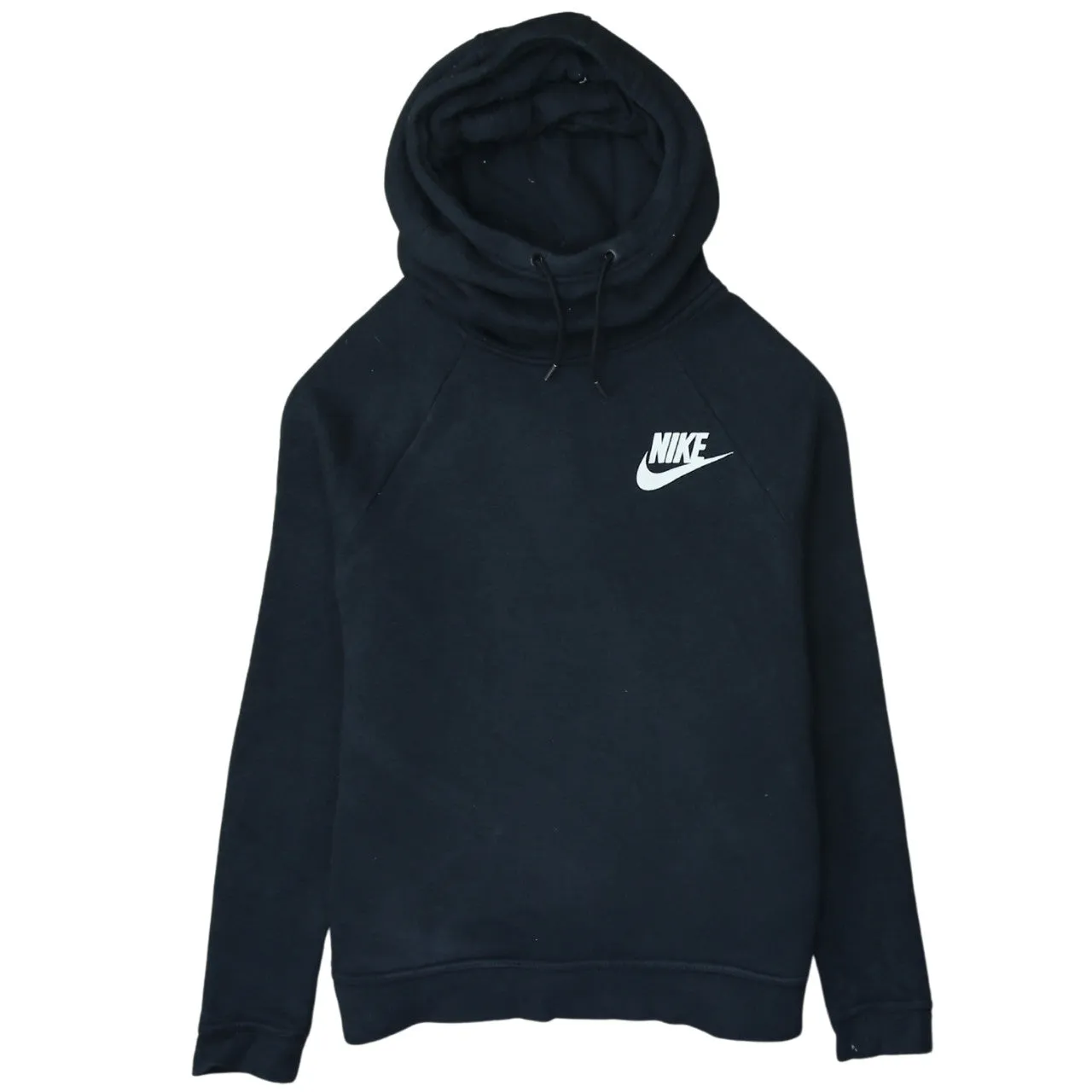 Nike 90's Swoosh Pullover Hoodie Small Black sold by Vintage Club