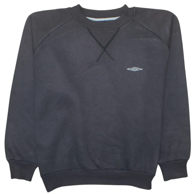 Umbro 90's Lightweight Crew Neck Sweatshirt Large Black sold by Vintage Club