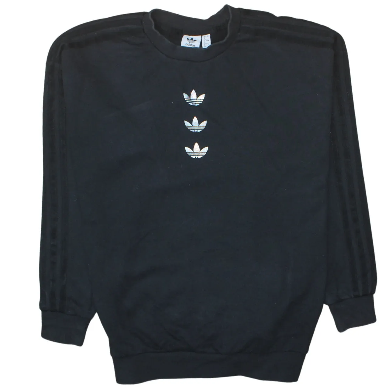 Adidas 90's Lightweight Crew Neck Sweatshirt Medium Black sold by Vintage Club