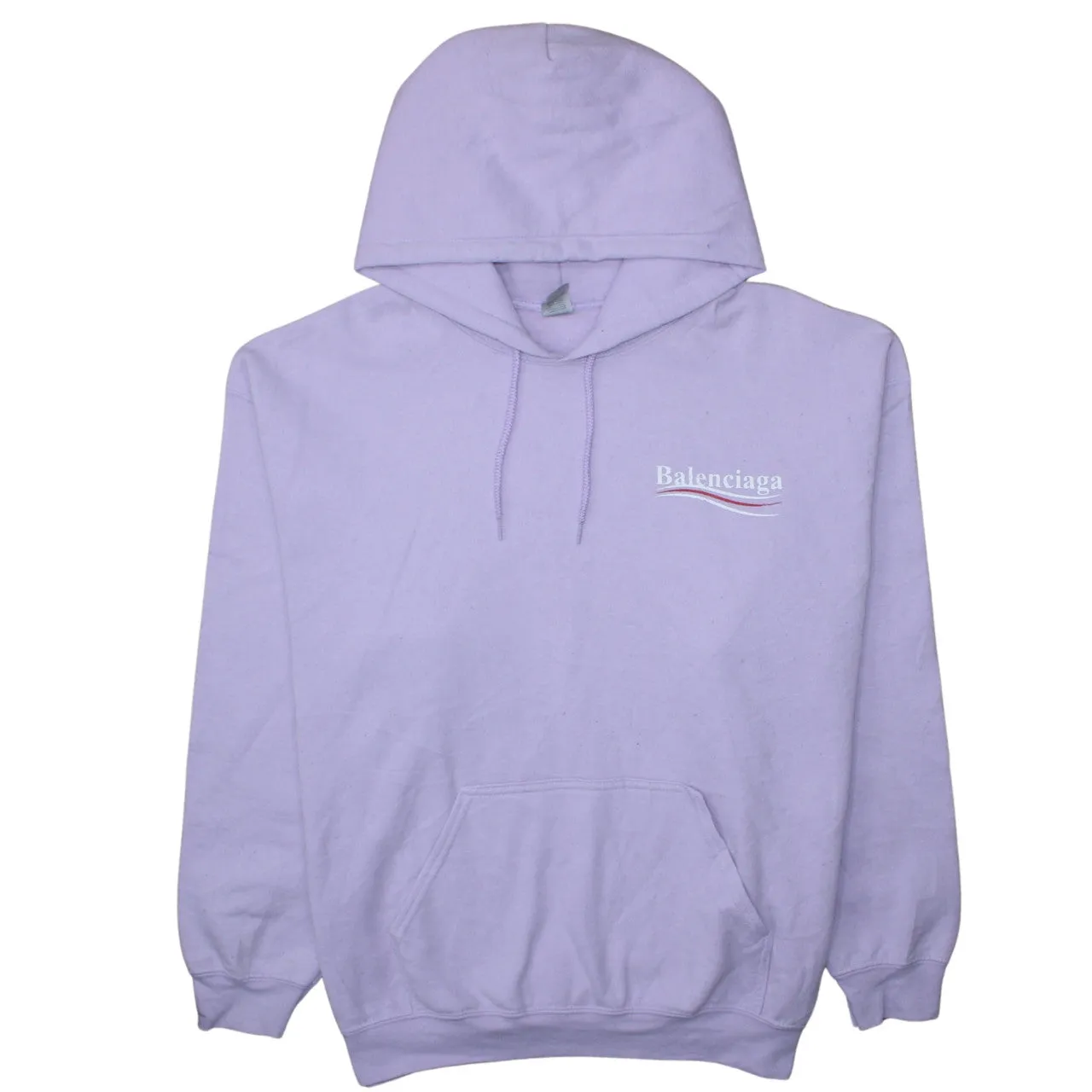 Balenciaga 90's Drawstring Pockets Pullover Hoodie Large Purple sold by Vintage Club