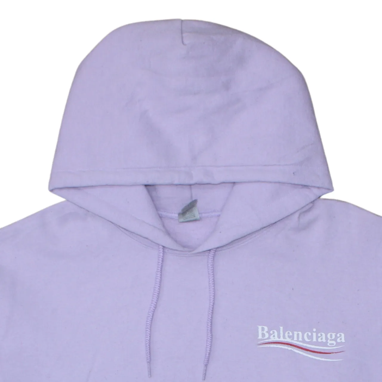 Balenciaga 90's Drawstring Pockets Pullover Hoodie Large Purple sold by Vintage Club product image thumbnail 3