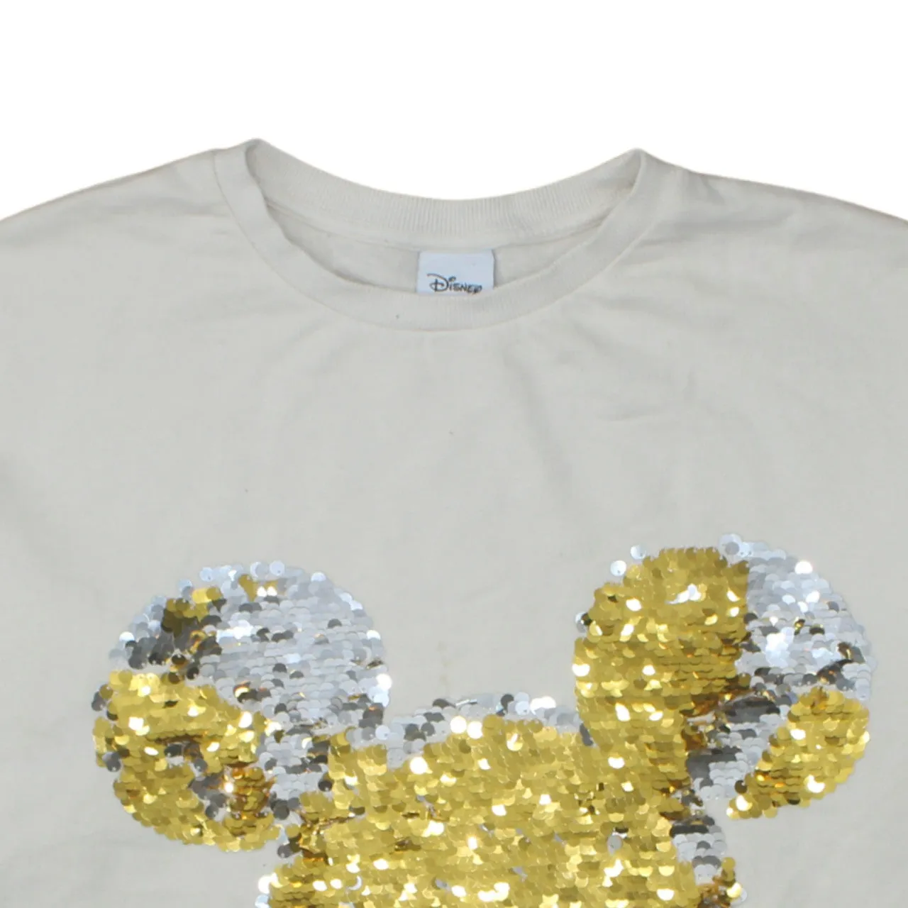 Disney 90's Mickey Mouse Crew Neck Sweatshirt XXLarge Beige Cream sold by Vintage Club product image thumbnail 3