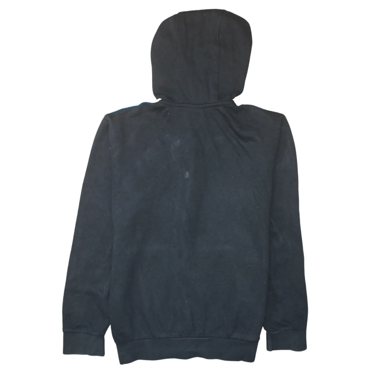 Adidas 90's Striped Sleeve Full Zip Up Hoodie Large Black sold by Vintage Club product image thumbnail 2