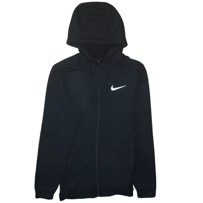 Nike 90's Swoosh Full Zip Up Hoodie Small Black sold by Vintage Club